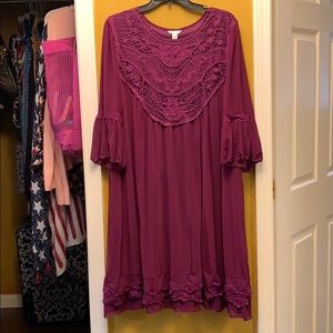 Plum colored dress
